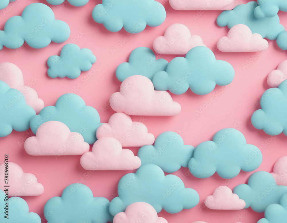 abstract cotton candy style colorful clouds background art abstract cotton candy style colorful clouds background art