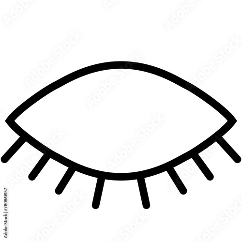 シンプルな目のアイコンイラスト