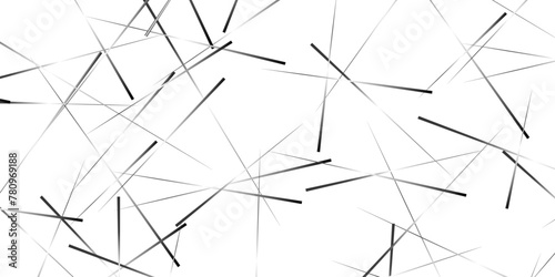 Rectangular pattern with random lines. Minimalistic chaotic background. Abstract black chaotic lines or seamless pattern. Random chaotic lines. Seamless monochrome texture. vector illustration.