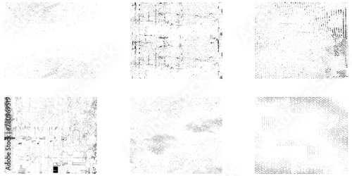 Set of grunge texture backgrounds. Rectangle backdrops. Set of vector paint brush stroke, ink splash and grungy decoration elements