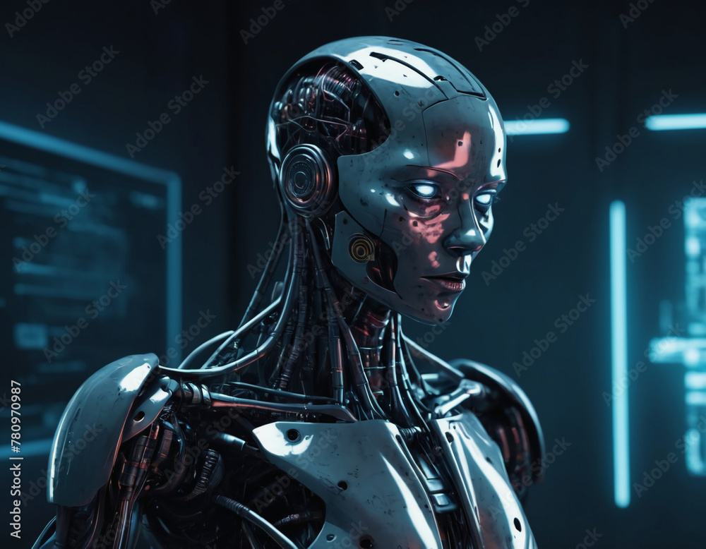 artificial intelligence robot digital art