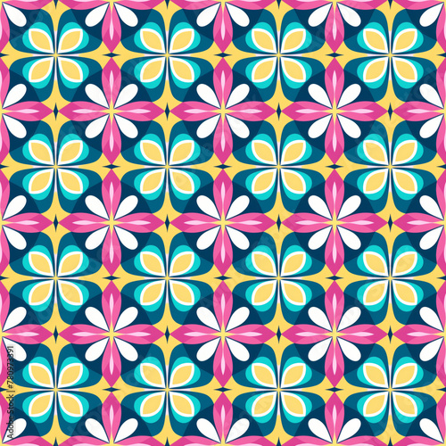 Singapore Peranakan seamless pattern  seamless tile  colorful background  Peranakan culture  Nyonya motifs  Nyonya pattern for gift paper  card  textile  and product design