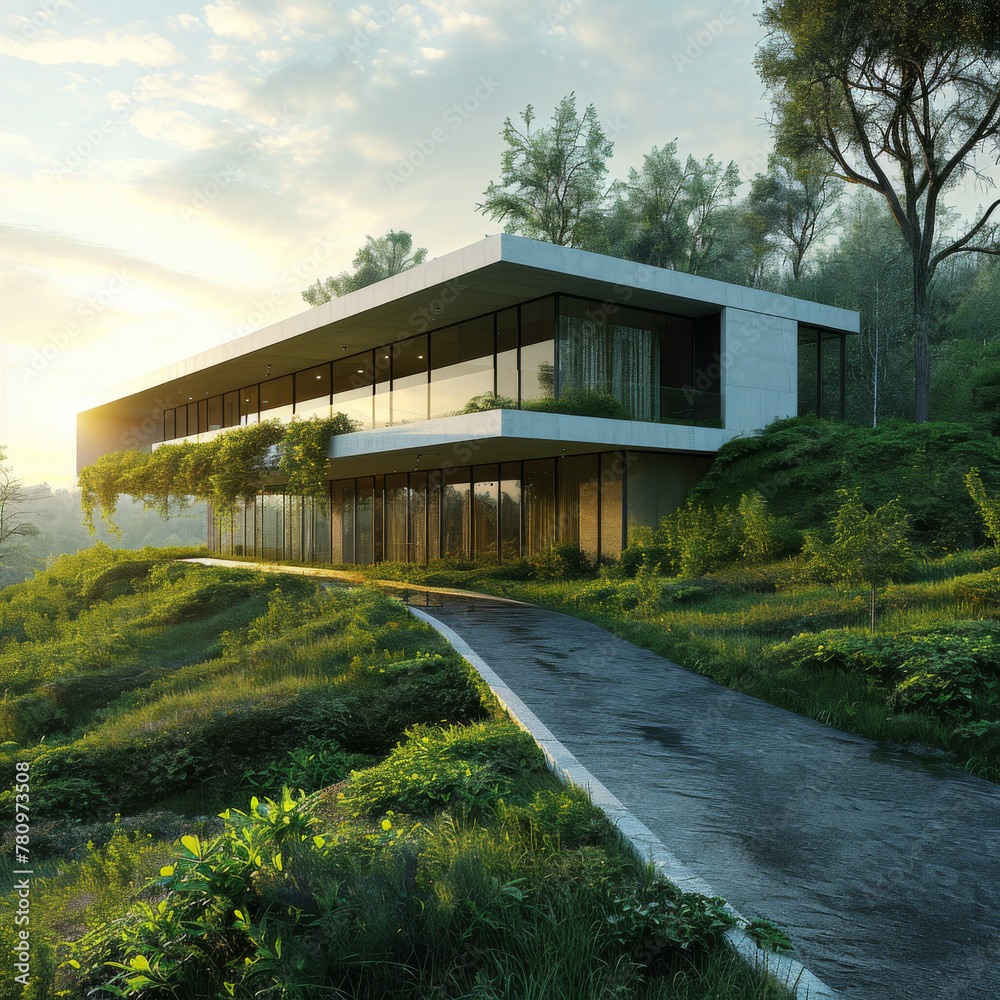 Modern House at Sunrise
Modern House at Sunrise