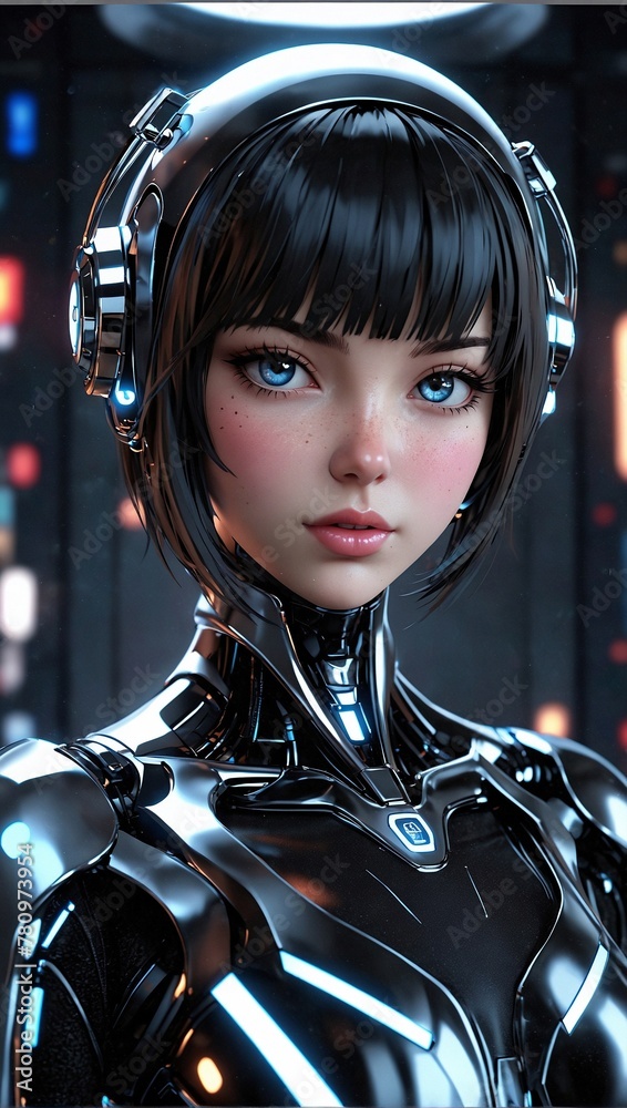 AI Odyssey: Close-Up Amidst Holographic Projections. AI Generated AI Odyssey: Close-Up Amidst Holographic Projections. AI Generated