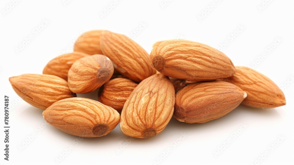 Pile of Almonds on White Surface Pile of Almonds on White Surface