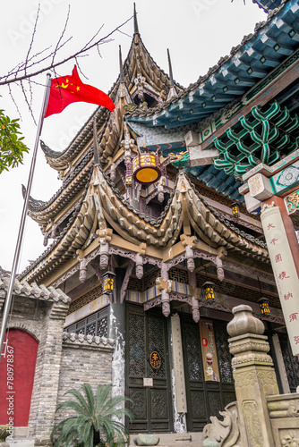 Traditional Chinese architecture built old entrance gates photo