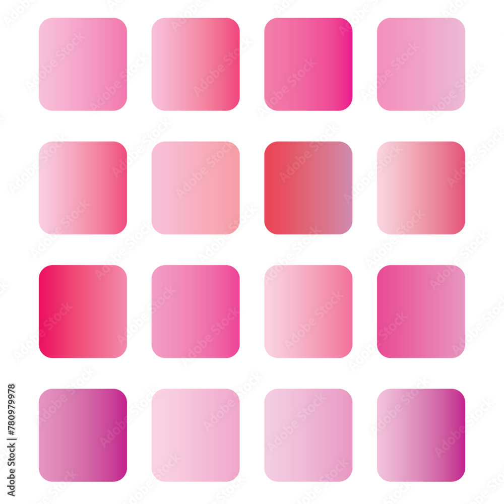 Pink color gradients big set background Pink color gradients big set background