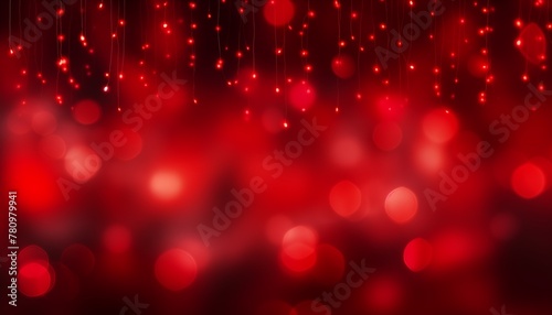 red bokeh glowing background