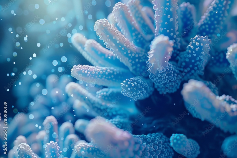 Bacteria close up. Science and research concept. Background with selective focus and copy space Bacteria close up. Science and research concept. Background with selective focus and copy space