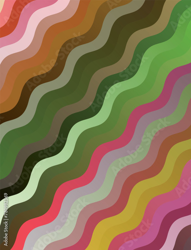 Multicolor striped abstract background. Vector illustration.