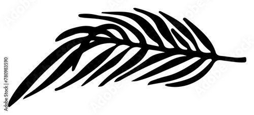 Monstera Tropical Leaf Silhouette Palm Vector Illustration