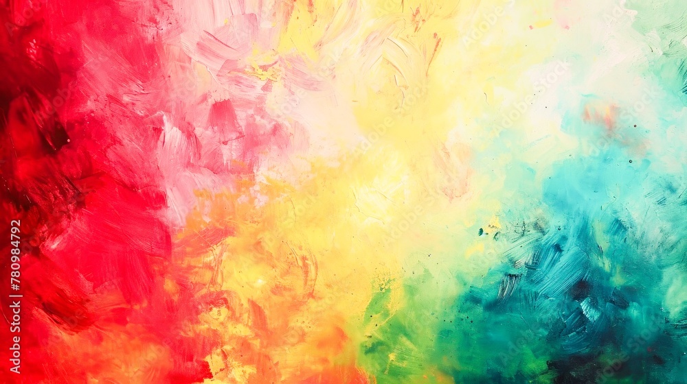 Close-up of a painting with bright colors and various shades.abstract background