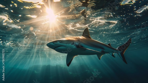 Majestic Shark Underwater © GoGameGod