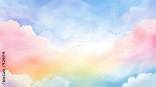 Artistic pastel colors watercolor paint abstract graphic poster web page PPT background