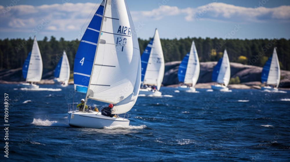 Obraz premium Sailing competition