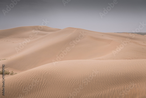 Beautiful untouched sand dunes in Inner Mongolia  China
