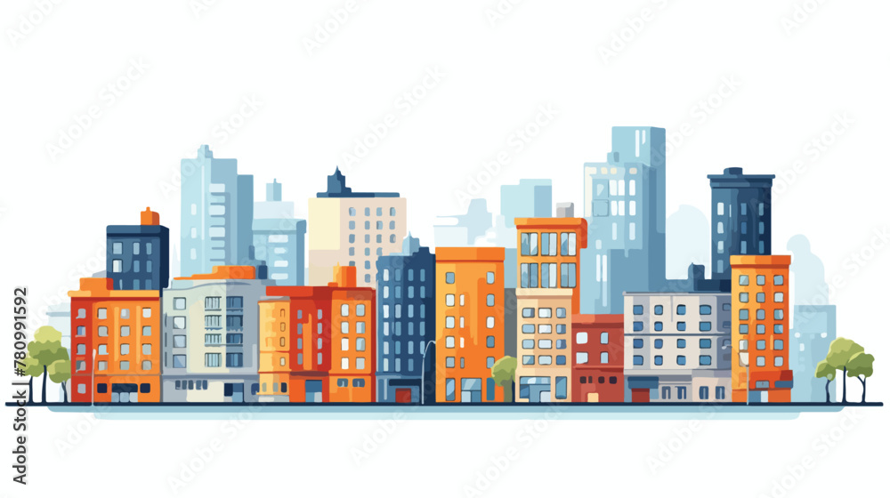 City design. Urban illustration. Buildings concept