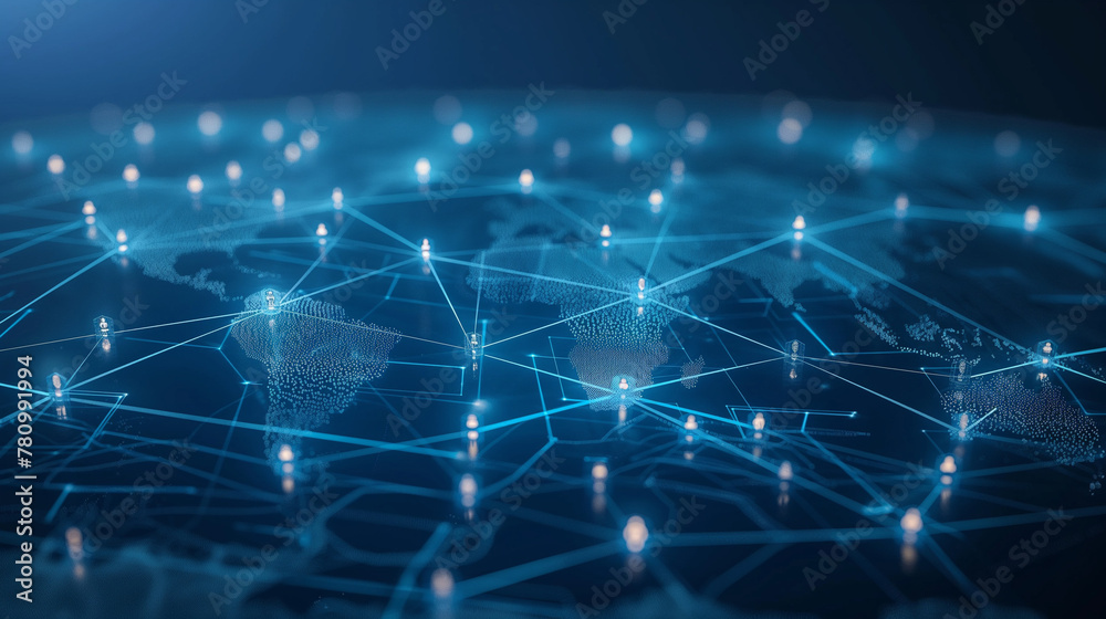 Global communication network concept. Global communication network concept.