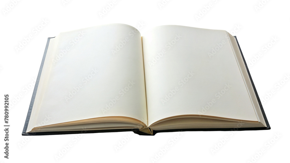 Blank open book isolated on transparent background Blank open book isolated on transparent background