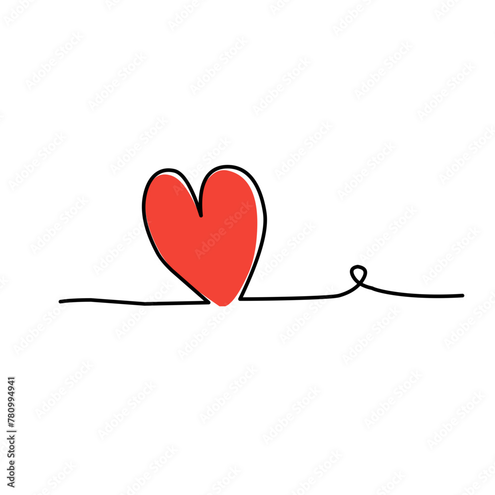 tangled line with love shape tangled line with love shape