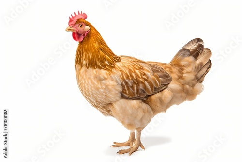 chicken isolated on solid white background