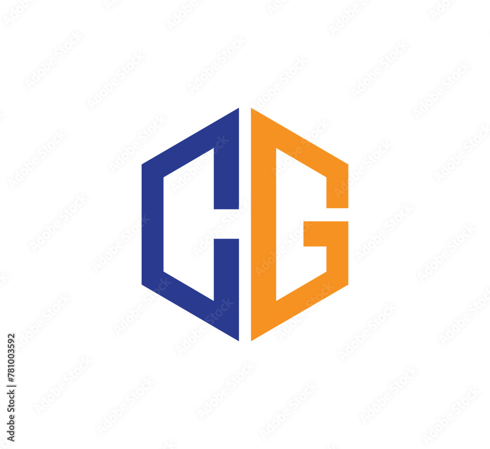 CG letter logo design vector template CG letter logo design vector template