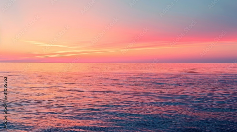 A serene gradient of sunset colors creates a tranquil and soothing background.