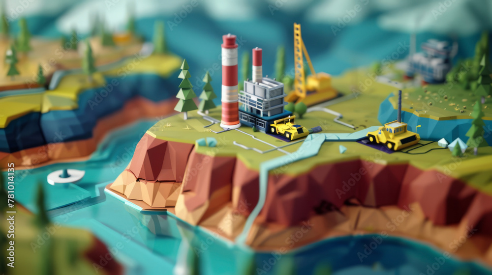 Animated exploration of oil and gas reservoir formation and the geological processes involved,