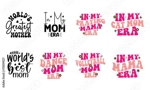 Mother's Day T-Shirt Design Bundle, EPS File