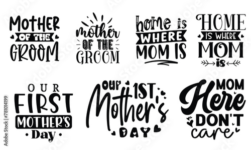 Mother's Day T-Shirt Design Bundle, EPS File