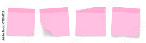 pink rectangular display post its