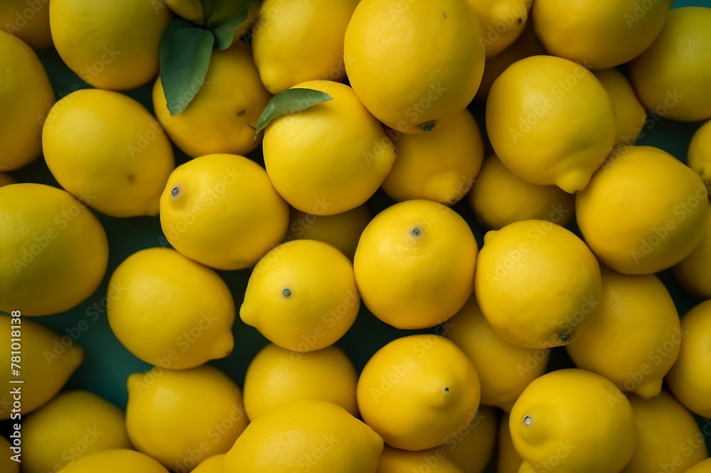 Fresh ripe Lemons as background