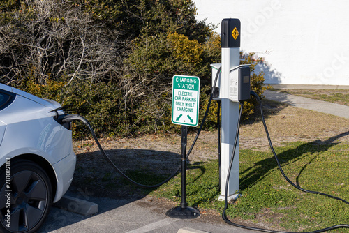 electric car charging station © Bill Keefrey