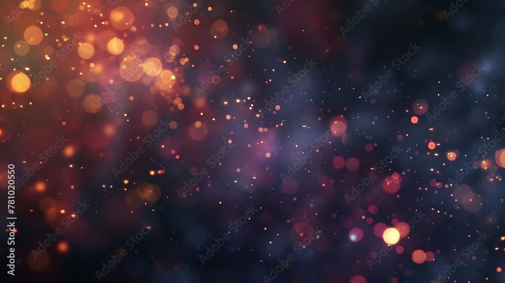 Generative AI : Fireworks with Abstract bokeh background