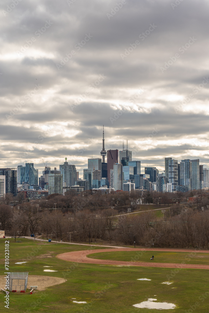 Toronto skyline view from the park Toronto skyline view from the park
