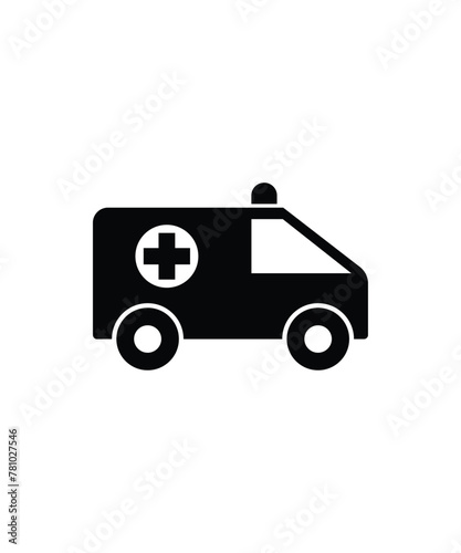 ambulance icon, vector best flat icon.