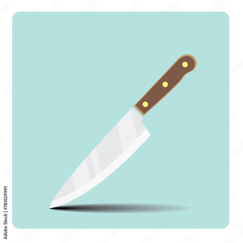 Knife vector illustration isolated on white background. classic modern diseign Knife vector illustration isolated on white background. classic modern diseign