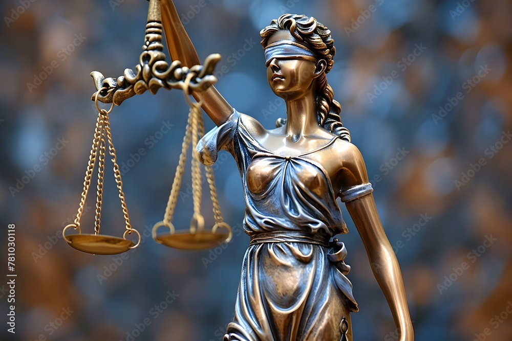 Majestic Statue Embodying the Principles of Law and Justice Majestic Statue Embodying the Principles of Law and Justice