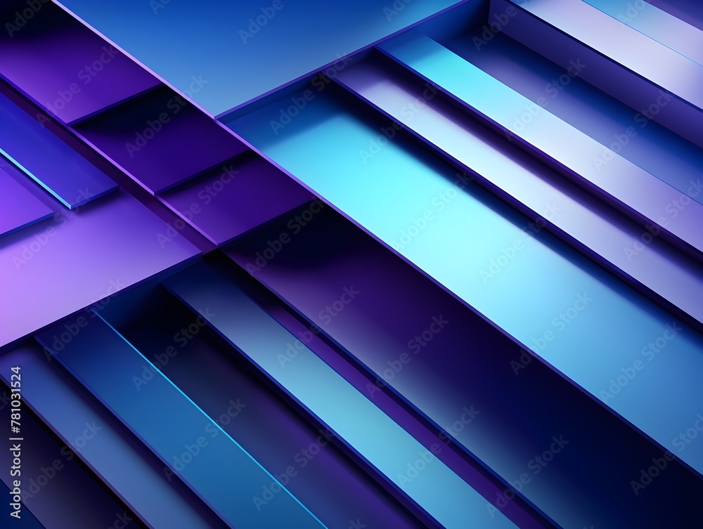 Obraz premium Striking Digital Geometric Backdrop with Vibrant Gradient and Angled Layers