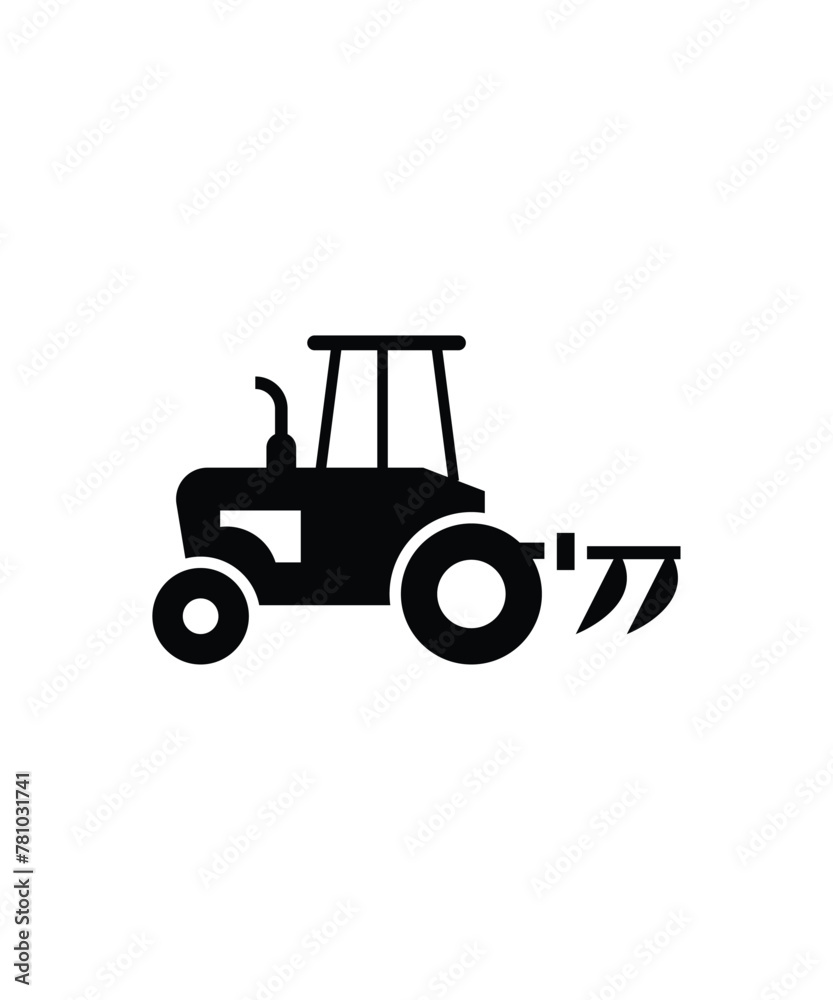 tractor icon, vector best flat icon.