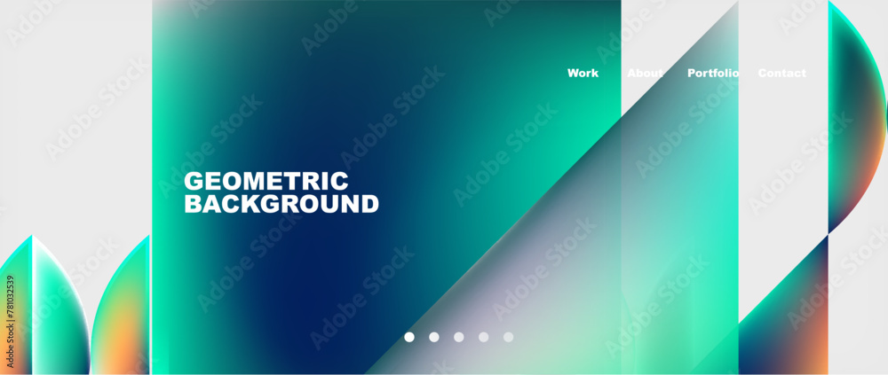 Minimal geometric web site page template design. Vector Illustration For Wallpaper, Banner, Background, Card, Book Illustration, landing page Minimal geometric web site page template design. Vector Illustration For Wallpaper, Banner, Background, Card, Book Illustration, landing page