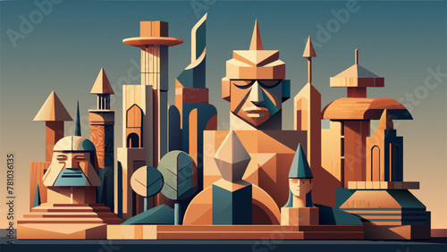 A collection of small but impressive wooden sculptures catches the eye with their smooth and delicate features. Each piece was crafted from