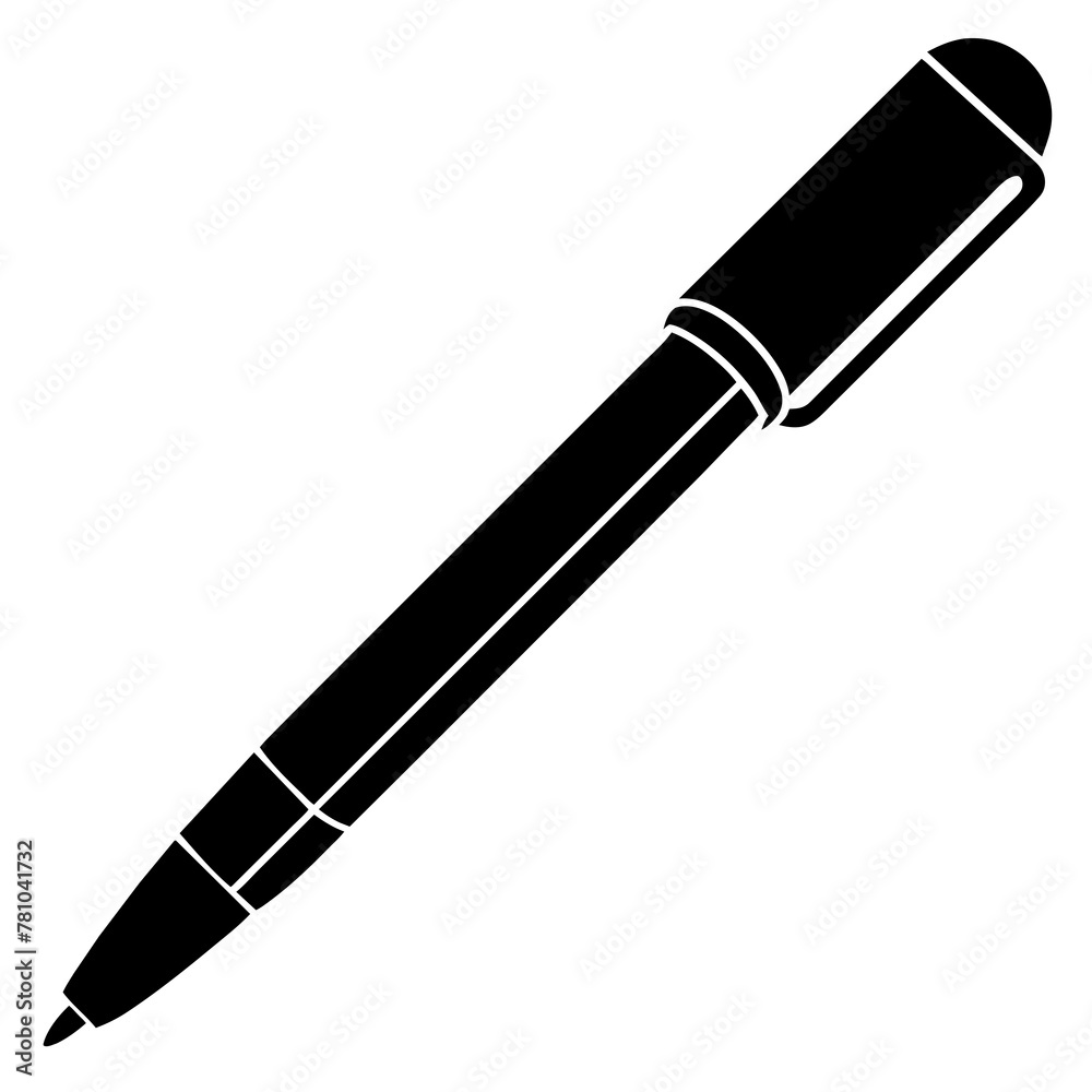 Minimalist Pen Icon Simplify Your Design with this Sleek Silhouette Minimalist Pen Icon Simplify Your Design with this Sleek Silhouette
