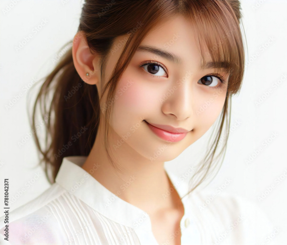白いブラウスの美少女
白いブラウスの美少女