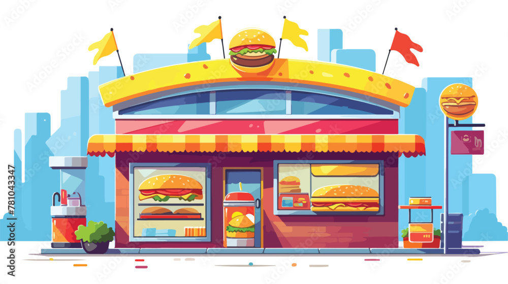 Fast food vector design illustration isolated stock