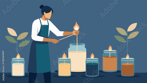 With a little bit of creativity and a lot of elbow grease he turns a set of old glass jars into elegant candle holders showcasing his passion