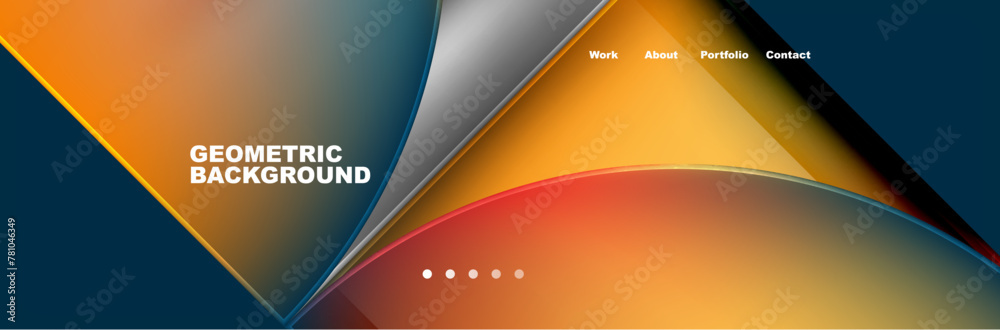 Circle triangle geometric web site page template. Vector Illustration For Wallpaper, Banner, Background, Card, Book Illustration, landing page Circle triangle geometric web site page template. Vector Illustration For Wallpaper, Banner, Background, Card, Book Illustration, landing page