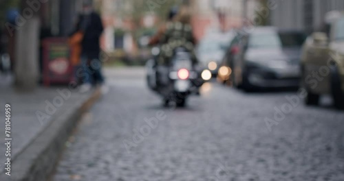Wallpaper Mural Vintage Motorcycle Journey: Fading into the Distance Torontodigital.ca