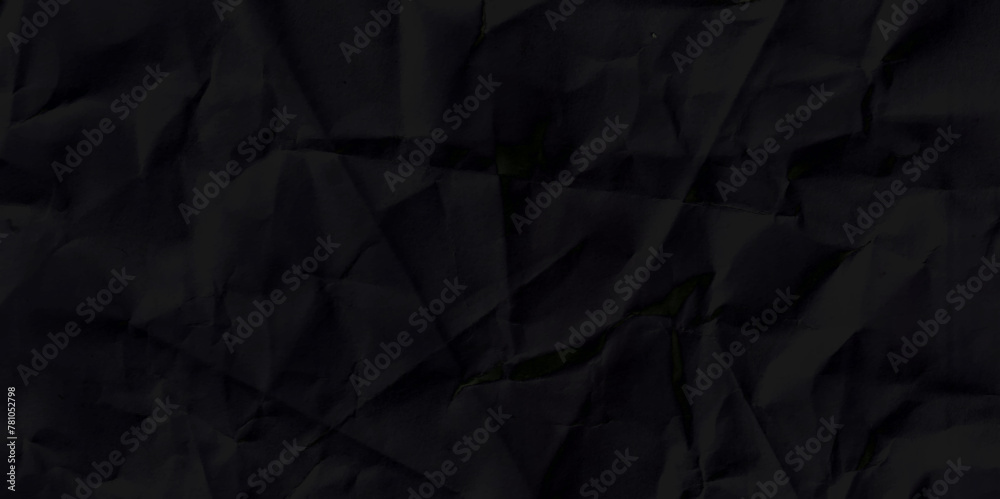 Clean black paper, wrinkled, abstract background. Clean black paper, wrinkled, abstract background.