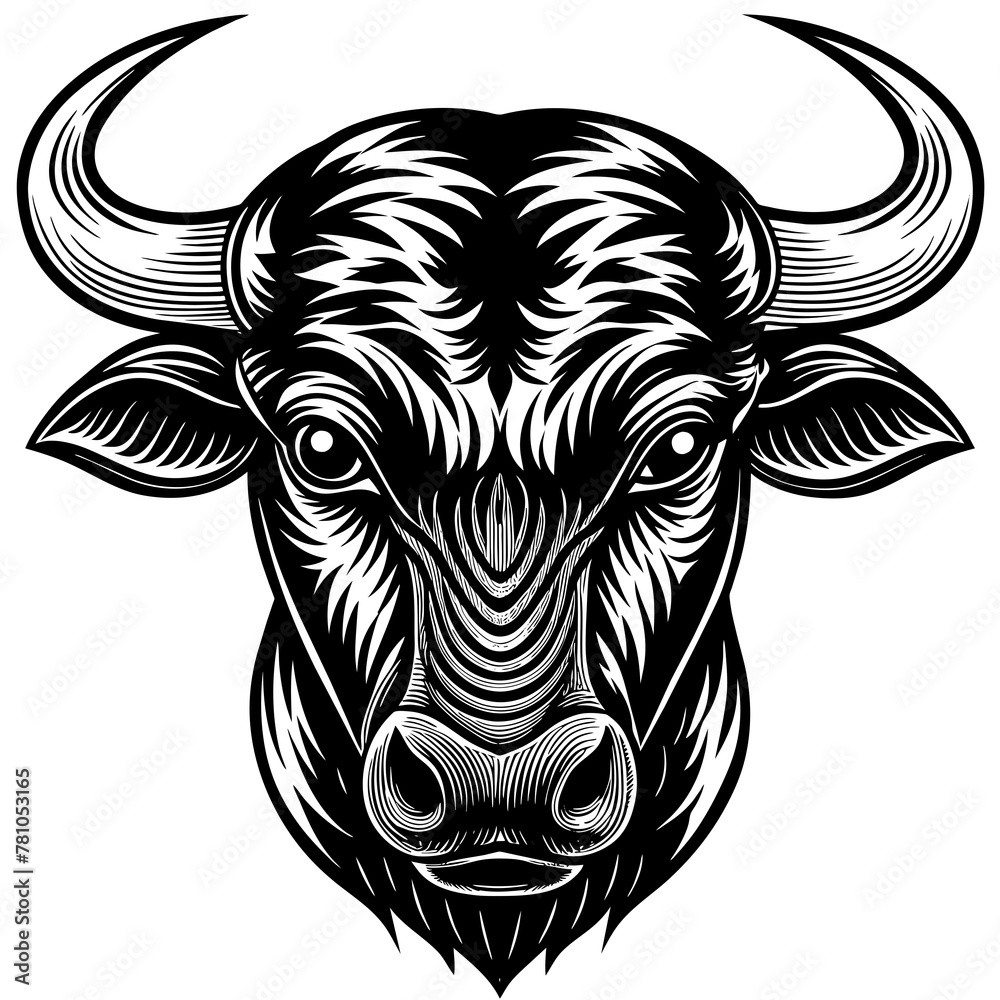 Bullhead silhouette vector illustration.
Bullhead silhouette vector illustration.